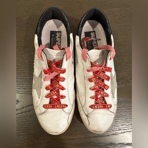 Golden Goose Super-Star Low Top Sneakers, US9.5